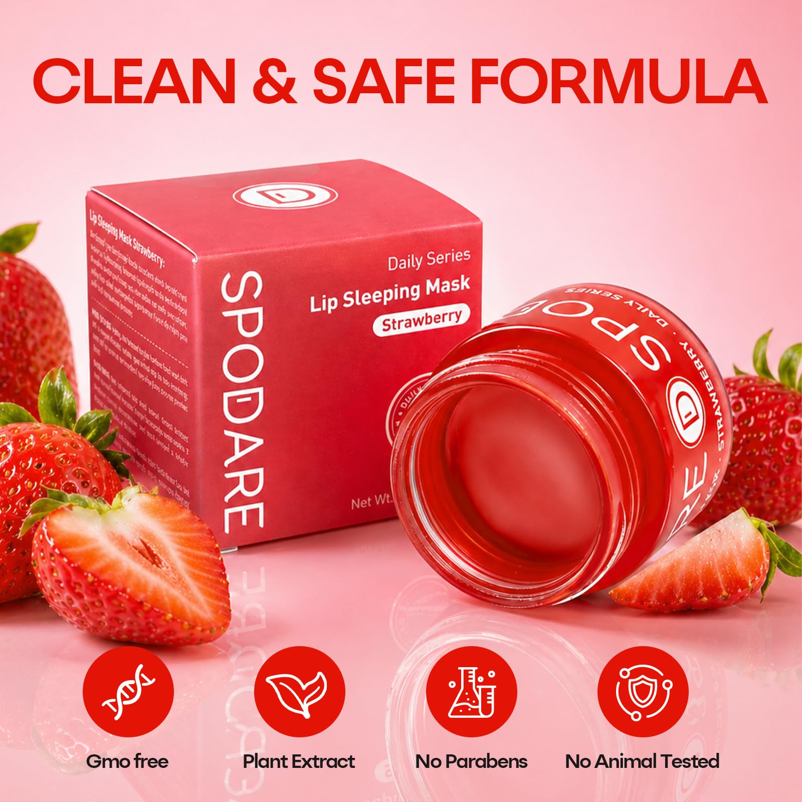 SPODARE Blueberry Lip Mask Overnight, Swirl Lip Sleeping Mask -12g