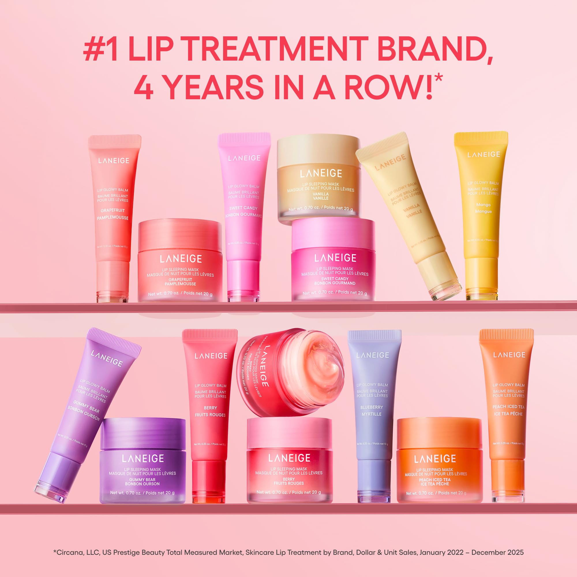 LANEIGE Lip Sleeping Mask: Korean Overnight Treatment For Dry Lips | Hydrating & Nourishing Overnight Lip Treatment Mask with Vitamin C, Shea & Murumuru Seed Butter