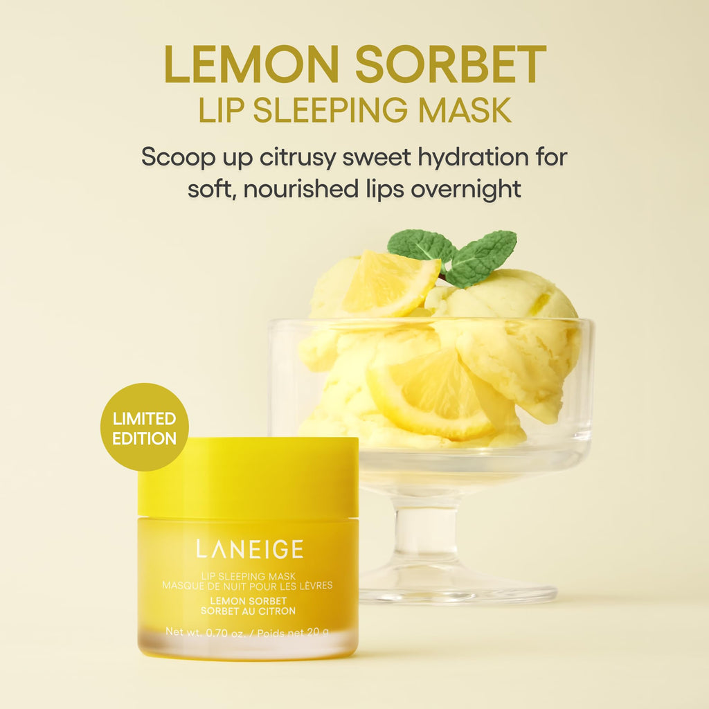 LANEIGE Lip Sleeping Mask: Korean Overnight Treatment For Dry Lips | Hydrating & Nourishing Overnight Lip Treatment Mask with Vitamin C, Shea & Murumuru Seed Butter