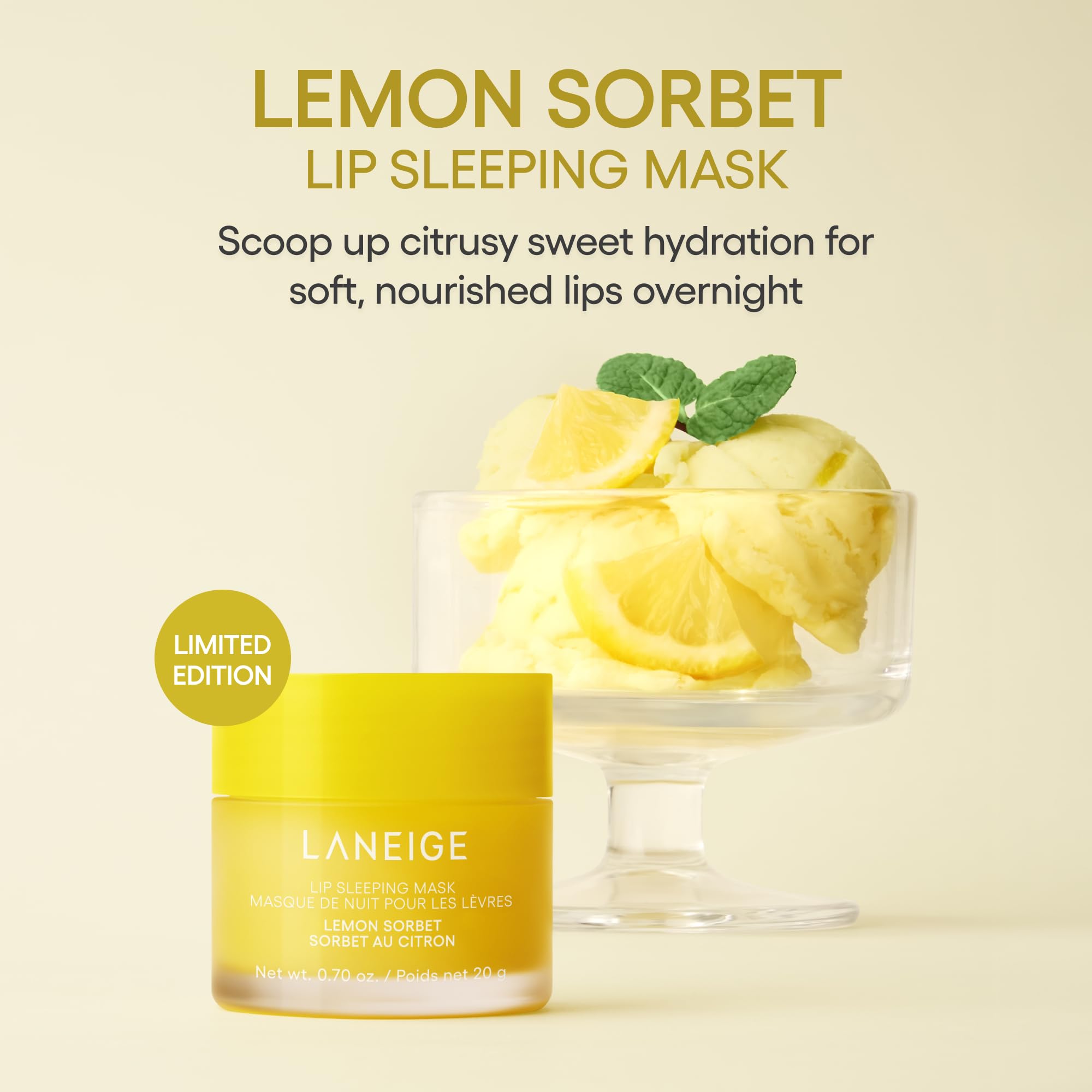 LANEIGE Lip Sleeping Mask: Korean Overnight Treatment For Dry Lips | Hydrating & Nourishing Overnight Lip Treatment Mask with Vitamin C, Shea & Murumuru Seed Butter