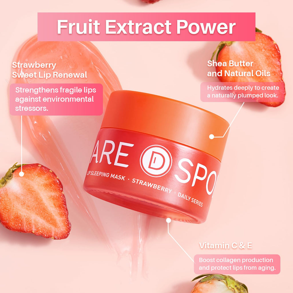 SPODARE Blueberry Lip Mask Overnight, Swirl Lip Sleeping Mask -12g