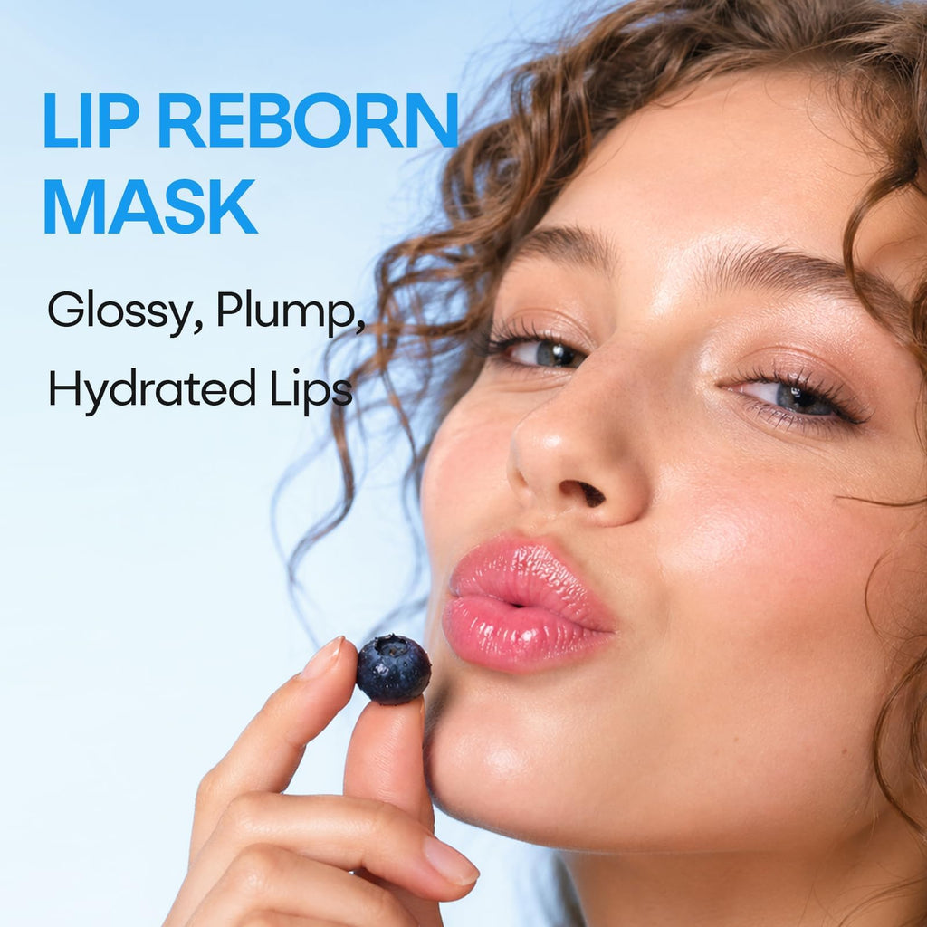 SPODARE Blueberry Lip Mask Overnight, Swirl Lip Sleeping Mask -12g