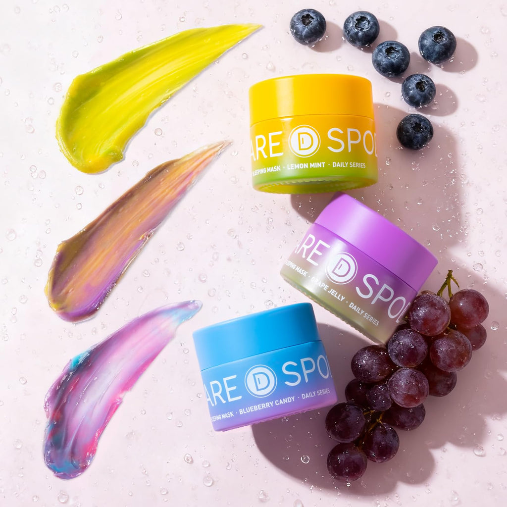SPODARE Blueberry Lip Mask Overnight, Swirl Lip Sleeping Mask -12g