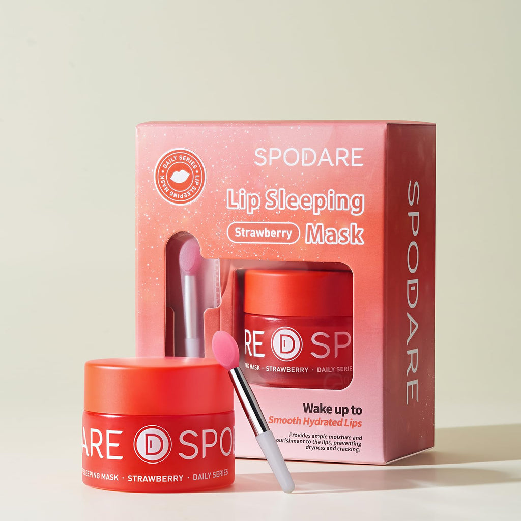 SPODARE Blueberry Lip Mask Overnight, Swirl Lip Sleeping Mask -12g