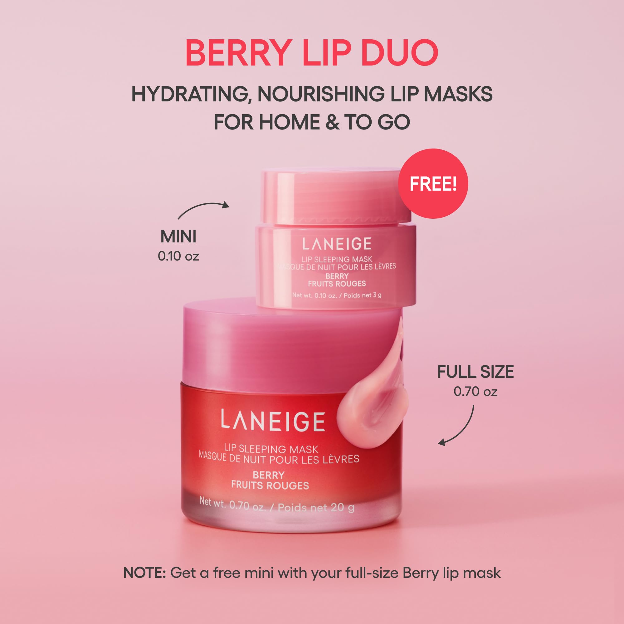 LANEIGE Lip Sleeping Mask: Korean Overnight Treatment For Dry Lips | Hydrating & Nourishing Overnight Lip Treatment Mask with Vitamin C, Shea & Murumuru Seed Butter