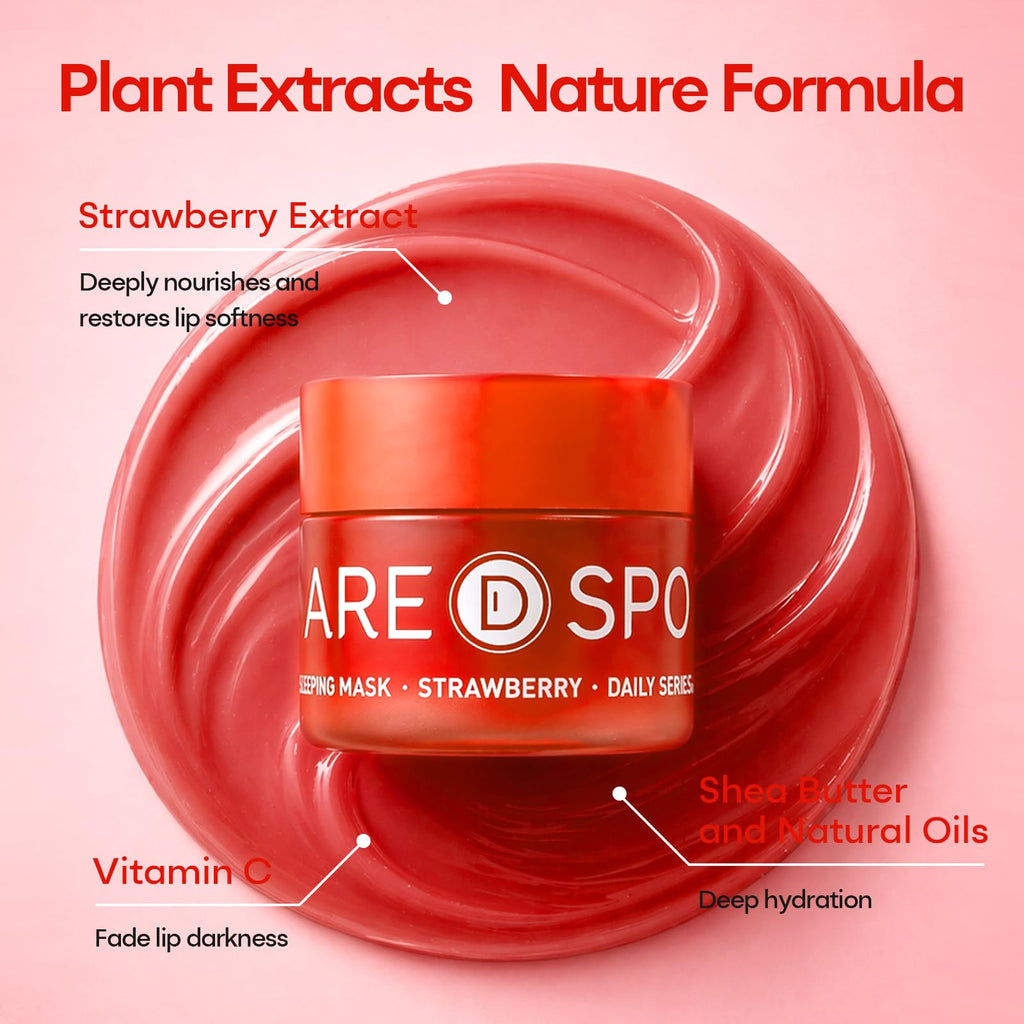 SPODARE Blueberry Lip Mask Overnight, Swirl Lip Sleeping Mask -12g