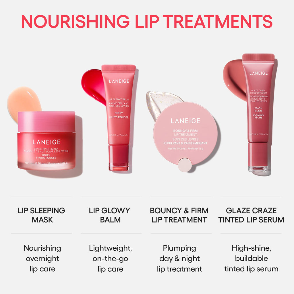 LANEIGE Lip Sleeping Mask: Korean Overnight Treatment For Dry Lips | Hydrating & Nourishing Overnight Lip Treatment Mask with Vitamin C, Shea & Murumuru Seed Butter