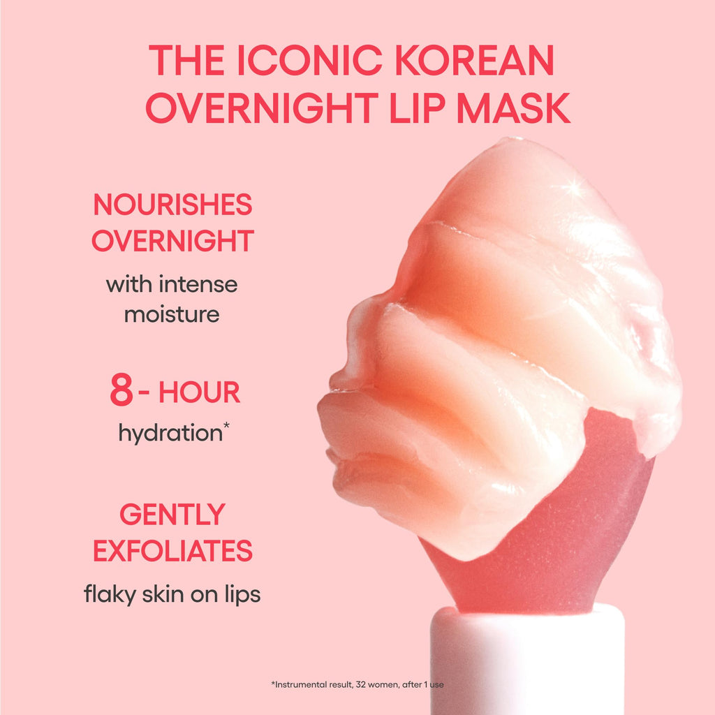 LANEIGE Lip Sleeping Mask: Korean Overnight Treatment For Dry Lips | Hydrating & Nourishing Overnight Lip Treatment Mask with Vitamin C, Shea & Murumuru Seed Butter