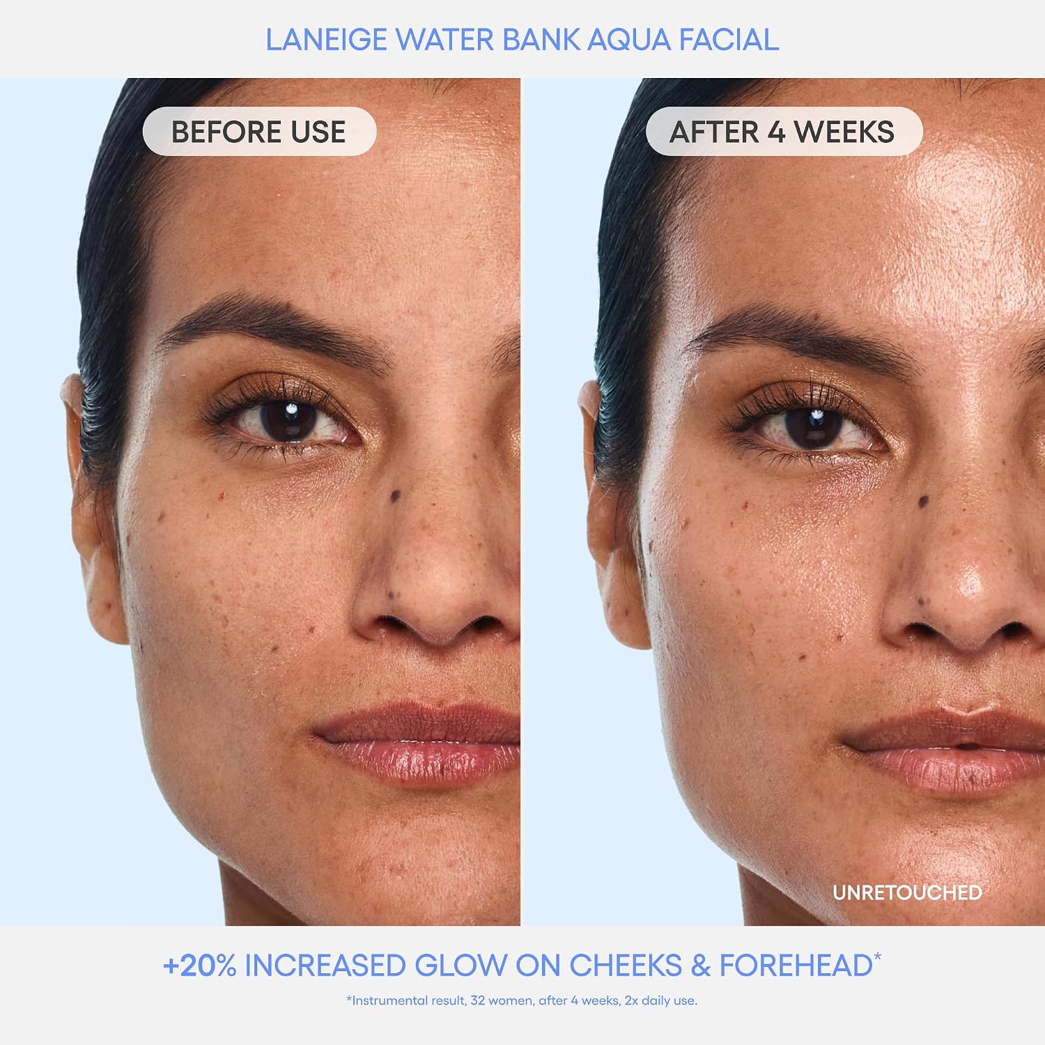 LANEIGE Water Bank Aqua Facial Serum | K-Beauty Exfoliating & Hydrating Serum | AHA BHA PHA Gentle Exfoliation| Hyaluronic Acid & Ceramide Glow Boost | Smooth, Soft, Radiant Skin